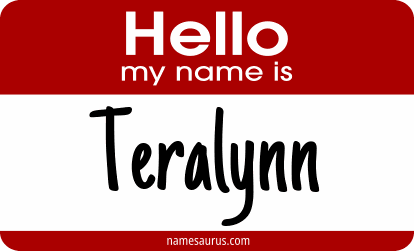 Hello my name is Teralynn png download
