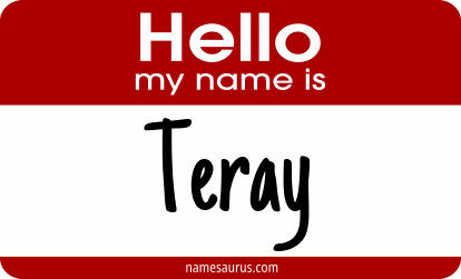 Hello my name is Teray png download
