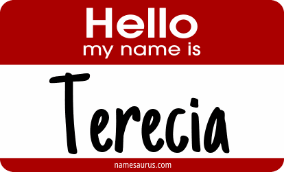Hello my name is Terecia png download
