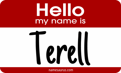 Hello my name is Terell png download