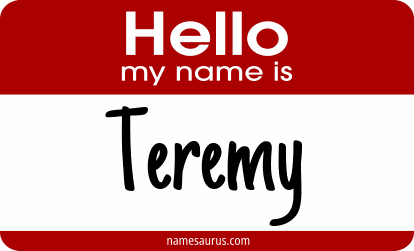Hello my name is Teremy png download