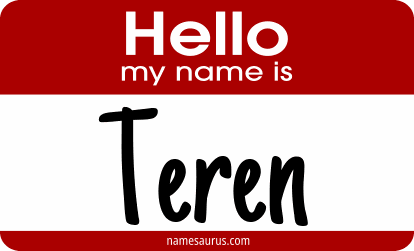 Hello my name is Teren png download