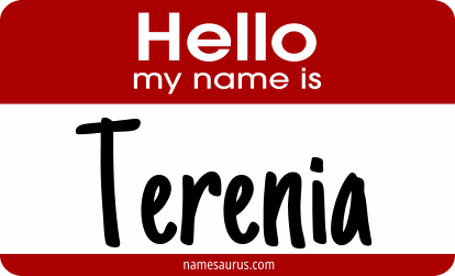 Hello my name is Terenia png download