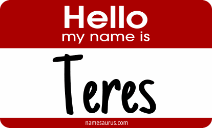 Hello my name is Teres png download