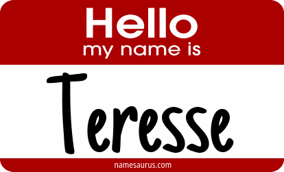 Hello my name is Teresse png download