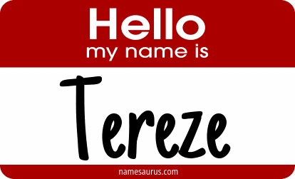 Hello my name is Tereze png download