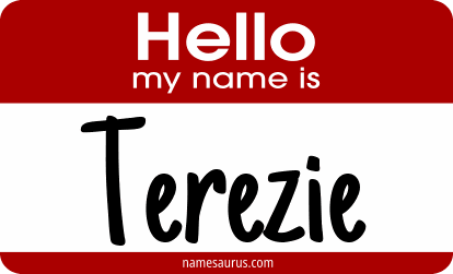 Hello my name is Terezie png download
