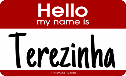 Hello my name is Terezinha png download