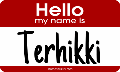 Hello my name is Terhikki png download