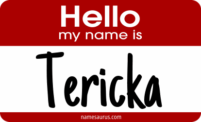Hello my name is Tericka png download