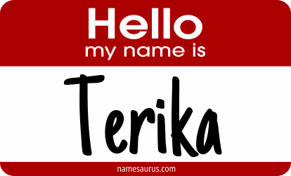 Hello my name is Terika png download