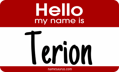 Hello my name is Terion png download