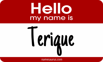 Hello my name is Terique png download
