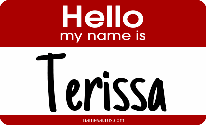 Hello my name is Terissa png download