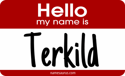 Hello my name is Terkild png download
