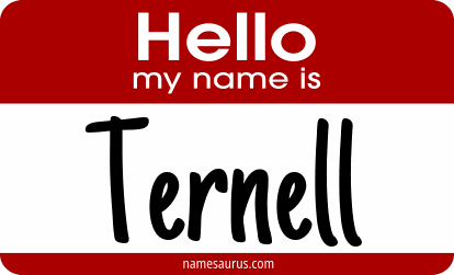 Hello my name is Ternell png download