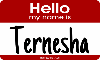 Hello my name is Ternesha png download