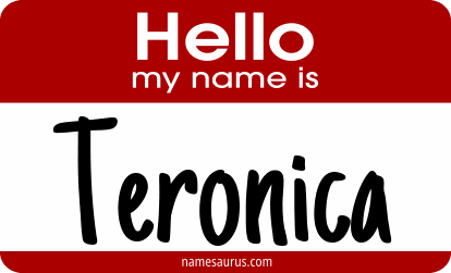 Hello my name is Teronica png download