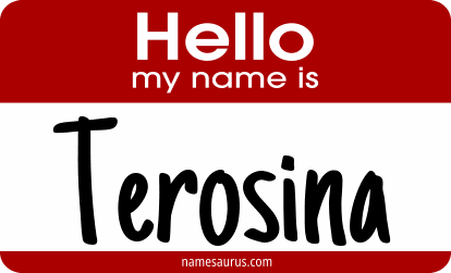 Hello my name is Terosina png download