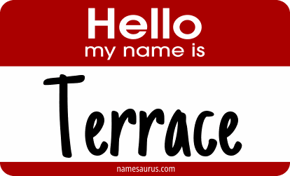 Hello my name is Terrace png download