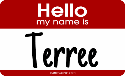 Hello my name is Terree png download