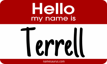 Hello my name is Terrell png download
