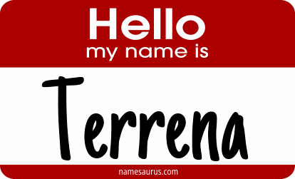 Hello my name is Terrena png download