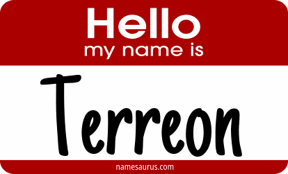 Hello my name is Terreon png download
