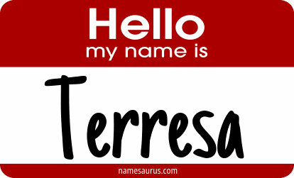 Hello my name is Terresa png download