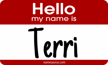 Hello my name is Terri png download
