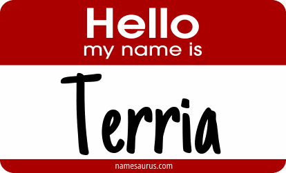 Hello my name is Terria png download