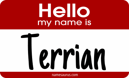 Hello my name is Terrian png download