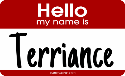 Hello my name is Terriance png download