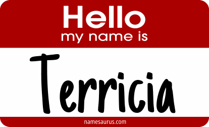 Hello my name is Terricia png download