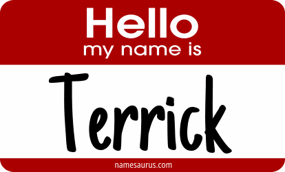 Hello my name is Terrick png download