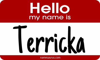 Hello my name is Terricka png download