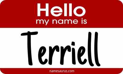 Hello my name is Terriell png download