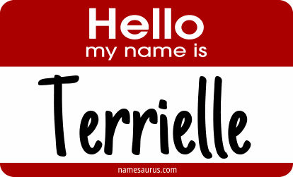 Hello my name is Terrielle png download