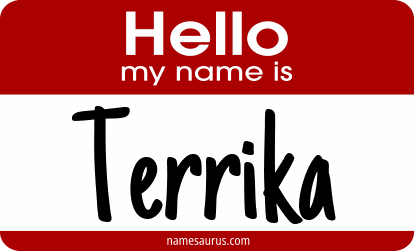 Hello my name is Terrika png download