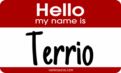 Hello my name is Terrio png download