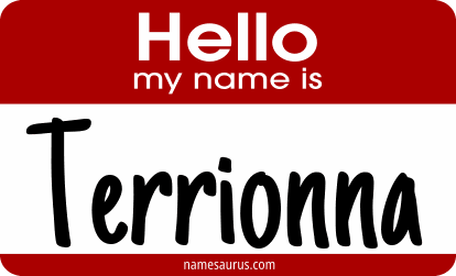 Hello my name is Terrionna png download