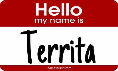 Hello my name is Territa png download