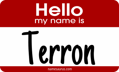 Hello my name is Terron png download