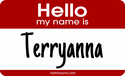 Hello my name is Terryanna png download