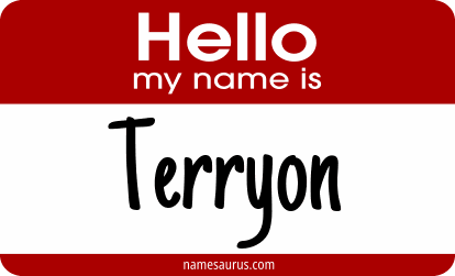 Hello my name is Terryon png download