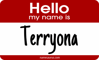 Hello my name is Terryona png download