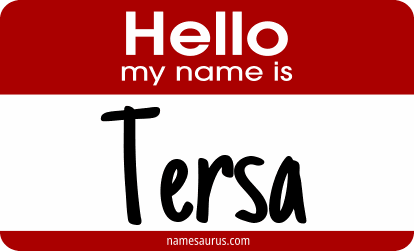 Hello my name is Tersa png download