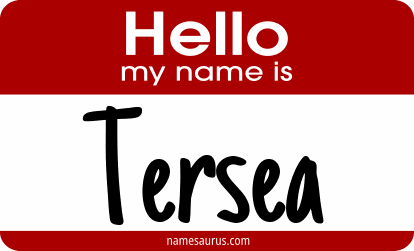 Hello my name is Tersea png download