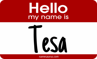 Hello my name is Tesa png download
