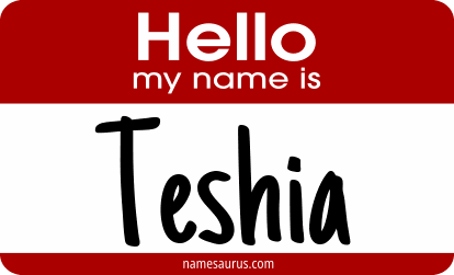 Hello my name is Teshia png download